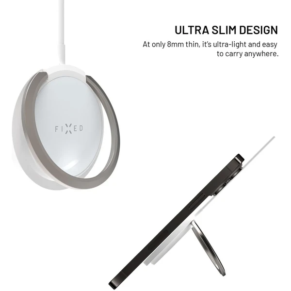 FIXED MagPad bezdrátová MagSafe nabíječka se stojánkem (15W) bílá - Nabíječky - Obrázek ef2e4f5c973343159a66d009bb8a8631