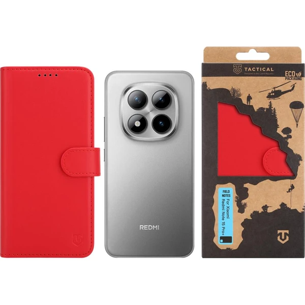 Tactical Field Notes pouzdro Xiaomi Redmi Note 15 Pro+ 4G/5G červené - Pouzdra - Obrázek ef4c5116f64c4d949ae66c36ee10ccb6