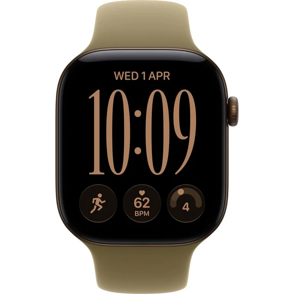 Apple Watch Series 12 Cellular (46mm) Tmavě bronzový hliník s olivovým sportovním řemínkem M/L - Chytré hodinky - Obrázek ef54072887524b62985d879767f6b987