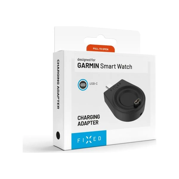 FIXED Nabíjecí USB-C adaptér pro Garmin Fenix 5/6/7/7X/8, Epix, Venu 2/3/3S, Vívoactive 3/4/5 černý - Nabíječky - Obrázek ef78af874e6b4dcf8f73da036adab91c