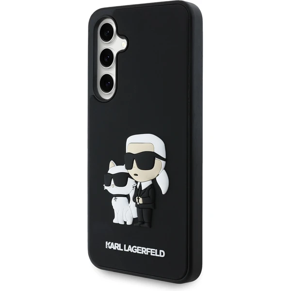 Karl Lagerfeld 3D Rubber Karl and Choupette kryt Samsung Galaxy S24 FE černý - Pouzdra - Obrázek ef83780901f741e4b2054d50b9818e5b