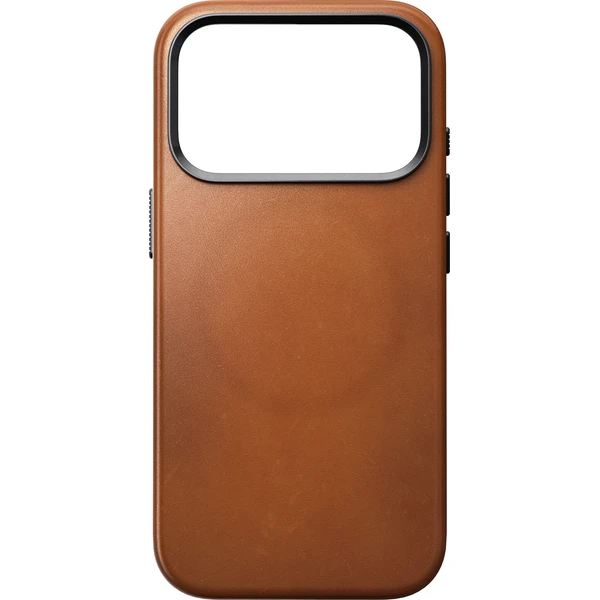Nomad Traditional Leather (Horween) MagSafe kožený kryt iPhone 17 Pro/18 Pro Saddle - Pouzdra - Obrázek efa01ca4c9fe41539b96bf3d6a34be78