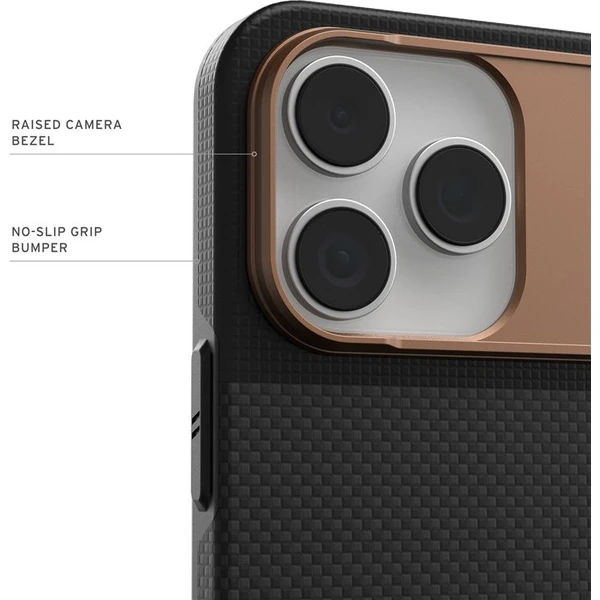 UAG Fibr Armr MagSafe kryt iPhone 17 Pro Max kevlar černý/bronzový - Pouzdra - Obrázek efa98d1a512149dab297f2e0f95710d5