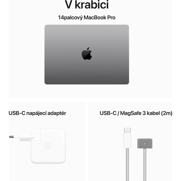 CTO Apple MacBook Pro 14" / 512GB SSD / CZ KLV / šedá / 70W / 24GB (Další) - Notebooky - Obrázek efc2375de1bb4d609e89464942ba1da9
