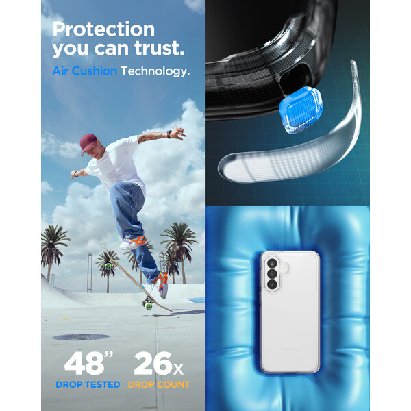 Spigen Ultra Hybrid kryt Samsung Galaxy A37 5G crystal clear - Pouzdra - Obrázek efc416a8ee2e4f24af4398db9be37ad6