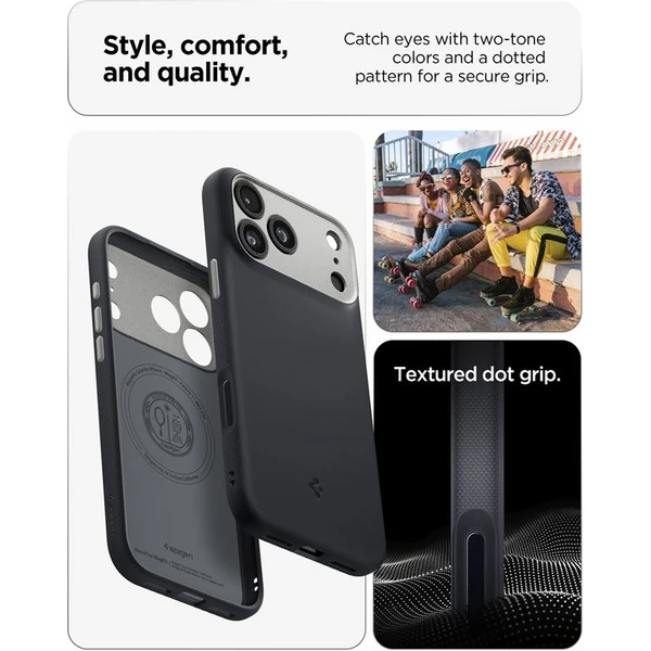 Spigen Nano Pop MagSafe kryt iPhone 17 black sesame - Pouzdra - Obrázek efc9e478efeb4fb6a62046420695118b