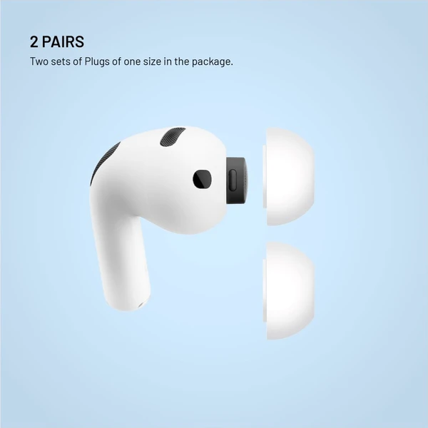 FIXED Plugs 2 sady silikonových špuntů pro Apple Airpods Pro 3 (XXS) bílá - Náhradní náušníky - Obrázek efca2776f0914f27bac89f7c8e86caa5