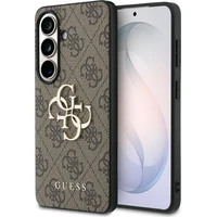 Guess PU 4G Metal Logo kryt Samsung Galaxy S26 hnědý - Pouzdra