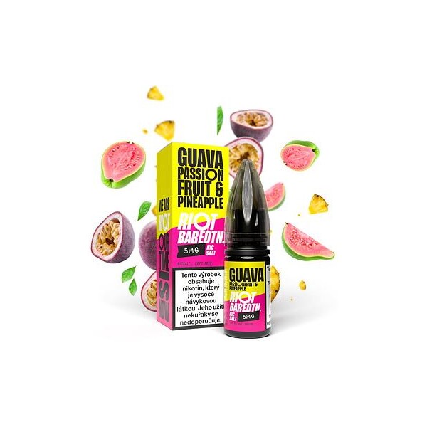 Riot BAR EDTN Salt Guava, marakuja a ananas 10ml (5mg)