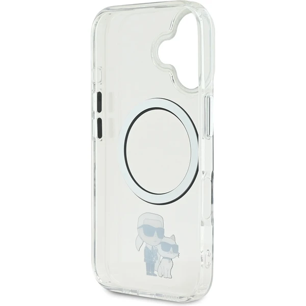 Karl Lagerfeld IML Karl and Choupette MagSafe kryt pro iPhone 16 čirý - Pouzdra - Obrázek eff2822ecc93486c832ec88be2cd04f2