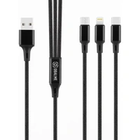 OBAL:ME 3v1 AllConnect Fast Charge napájecí kabel 12W 1,2m černý - Kabely a redukce