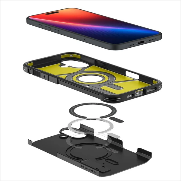 Spigen Tough Armor MagSafe kryt iPhone 16 black - Pouzdra - Obrázek f00f5b66b57d40828242cd9c20069704