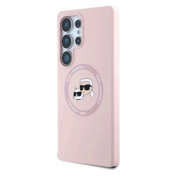 Karl Lagerfeld Liquid Silicone K&CH Heads MagSafe kryt Samsung Galaxy S25 Ultra růžový - Pouzdra - Obrázek f037e4cbf73d4e9895fb26992829b5b8