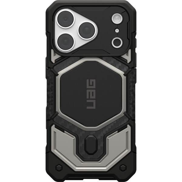 UAG Monarch Pro MagSafe Titanium kryt iPhone 18 Pro/17 Pro stříbrný - Pouzdra - Obrázek f0426f59d11d4703b27e2e9447a41245
