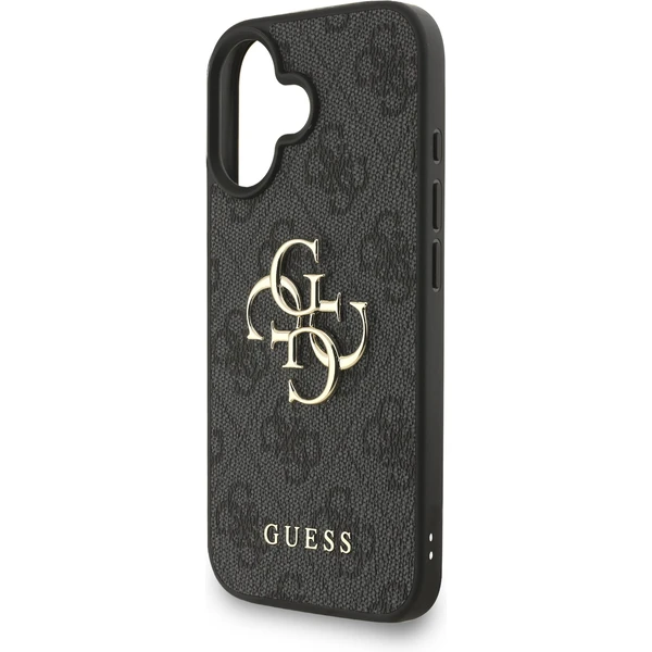 Guess PU 4G Metal Logo Strap kryt iPhone 16 černý - Pouzdra - Obrázek f0685ad5b5654ec1b5704019a8469697