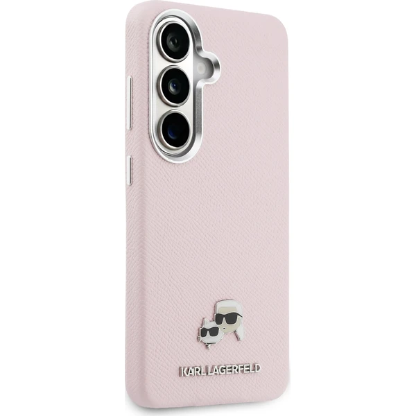 Karl Lagerfeld Grained PU Leather K&CH Heads Magnetic kryt Samsung Galaxy S26 růžový - Pouzdra - Obrázek f07971dcb41e45c4a02035a3e6794df4