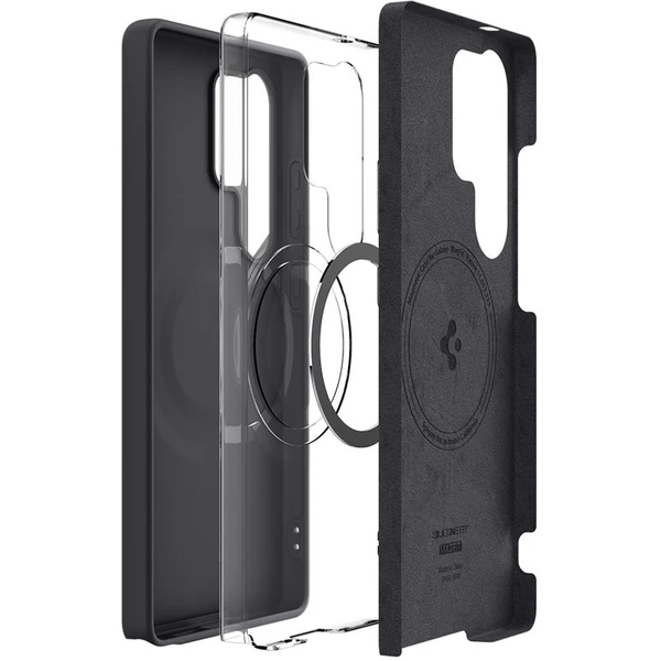 Spigen Silicone Fit MagSafe kryt Samsung Galaxy S25 Ultra černý - Pouzdra - Obrázek f0959a1043a2439d8d848e65d569386a