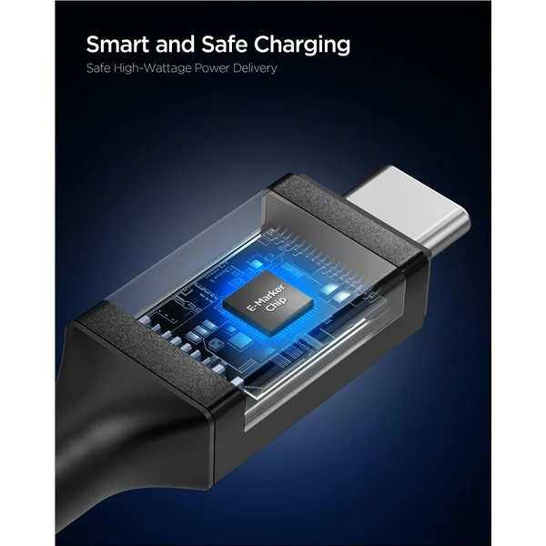 Spigen Essential USB-C/USB-C napájecí kabel 240W 1,2m černý - Kabely a redukce - Obrázek f0961e44b47a43beb0320c7e433f03a1