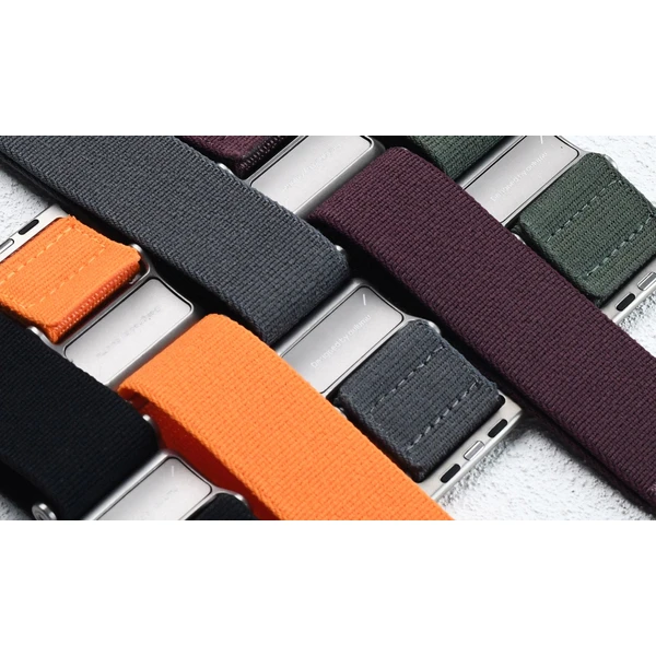 Aulumu A11 Mag Buckle Slim řemínek Apple Watch 49/46/45/44/42mm Silver Buckle/Black Strap - Řemínky - Obrázek f0e757ea58a7485b82d4a2fe07617510