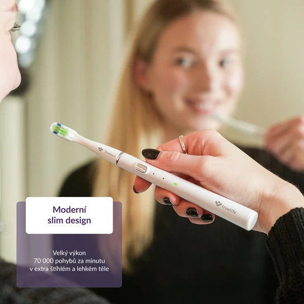 TrueLife SonicBrush Slim20 sonický kartáček bílý - Zubní kartáčky - Obrázek f100415afa99428c81be6dec3422c886