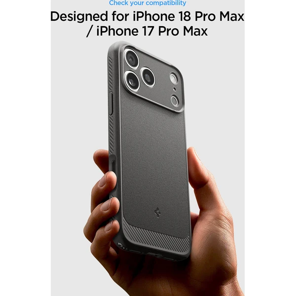 Spigen Rugged Armor MagSafe kryt iPhone 18 Pro Max/17 Pro Max gray - Pouzdra - Obrázek f116f6cca49e434cbbaabb273e20e0b8
