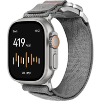 Aulumu C03 Titanium Mag Buckle řemínek Apple Watch 49/46/45/44/42mm Titanium Buckle/Gray - Řemínky