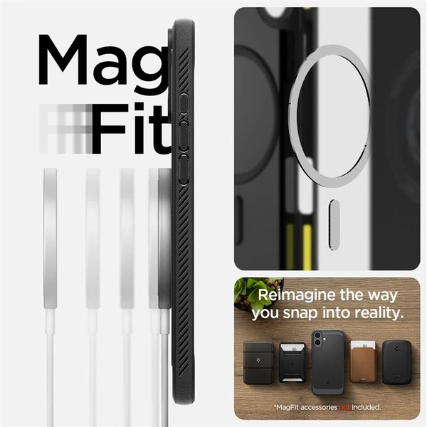 Spigen Rugged Armor MagSafe kryt iPhone 16 matte black - Pouzdra - Obrázek f12e35f503dd42c8bde6a150e2ae030a