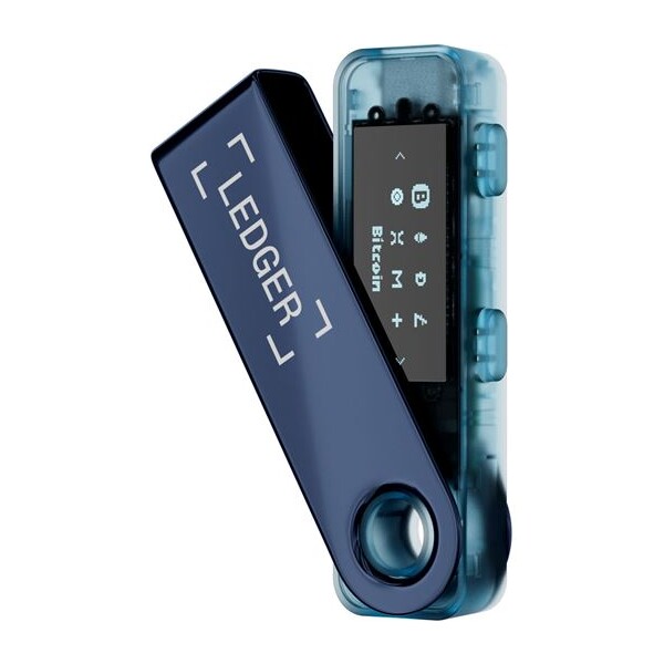 Ledger Nano S Plus krypto peněženka (Android/MacOS/Windows/Linux) Neptune Blue