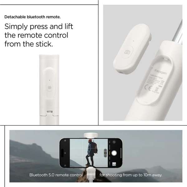 Spigen Tripod Selfie Stick MagSafe Auto-Open selfie tyč béžová - Držáky - Obrázek f149d6c234644675a72ad92d34aedd4c