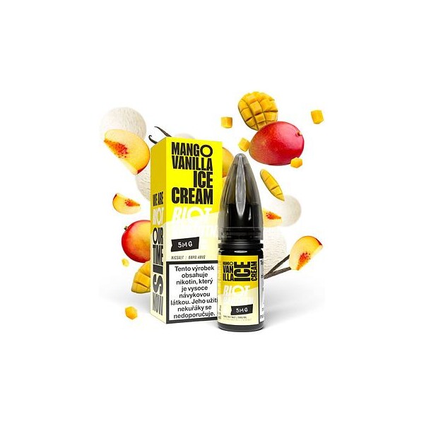 Riot BAR EDTN Salt Mangovo-vanilková zmrzlina 10ml (5mg)