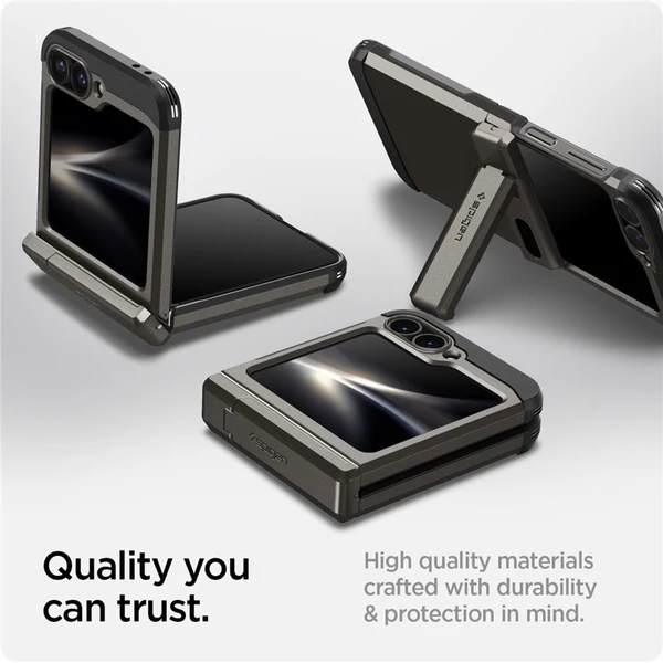Spigen Tough Armor Pro kryt Samsung Galaxy Z Flip6 gunmetal - Pouzdra - Obrázek f1784d8b44164b5784753f1ec393b029