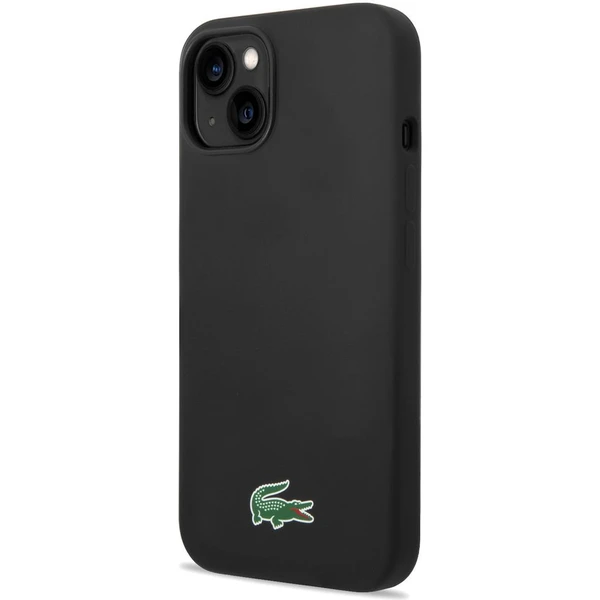 Lacoste Liquid Silicone Microfiber Croc Logo MagSafe kryt iPhone 13/14/15 černý - Pouzdra - Obrázek f18d53f7f79f4a52b80c4c5e85c6d1a2