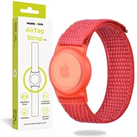Mobile Origin AirTag Strap nylonový řemínek červený - Náramky