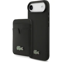 Lacoste Iconic Petit Pique MagSafe kryt + peněženka iPhone Air černý - Pouzdra