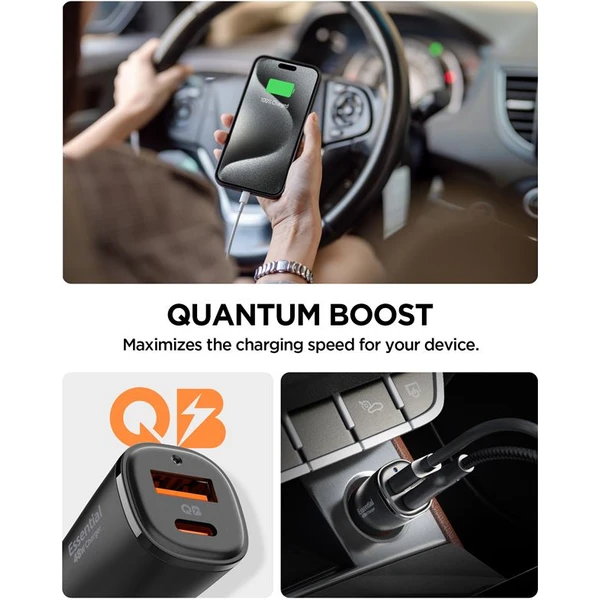 Spigen ArcStation Essential 48W nabíječka do auta černá - Nabíječky - Obrázek f1c94afd71fe4ead863a5ef39d8bedfe