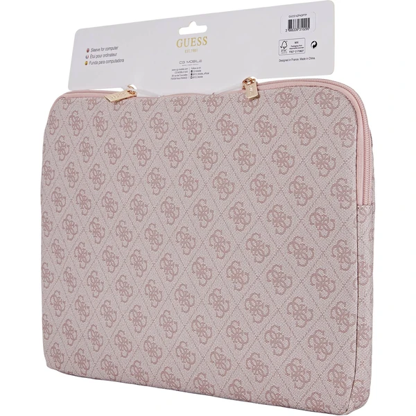 Guess PU 4G Triangle Logo obal pro notebook 14" růžový - Pouzdra - Obrázek f20a35c7bff4454f9e9c0c92bd670a12