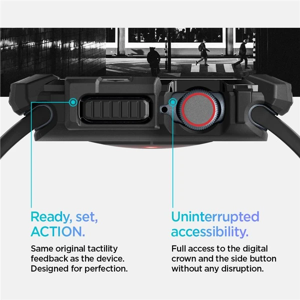 Spigen Rugged Armor kryt pro Apple Watch 10/11 (42mm) matně černý - Pouzdra - Obrázek f20bf4e0051b430baffe78e808c2c6ef