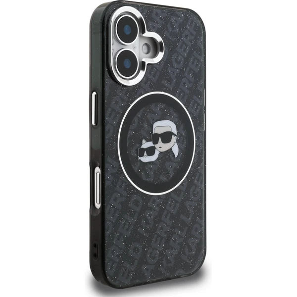 Karl Lagerfeld IML K&CH Heads Repeated Logo MagSafe kryt iPhone 16 černý - Pouzdra - Obrázek f23bf8a4a2f04d11a0352a91dd65ddd3