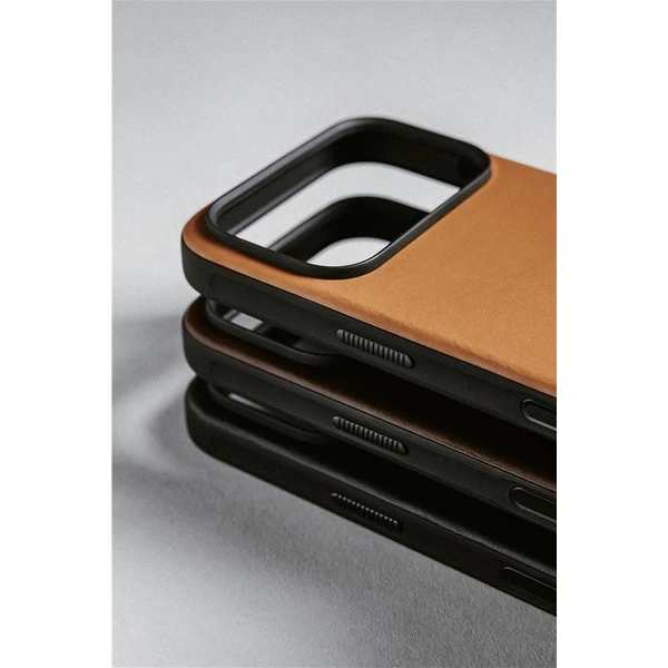 Nomad Modern Leather Case MagSafe kožený kryt iPhone 17 Pro Max English Tan - Pouzdra - Obrázek f23f48910eab44f2ab25cb745ba7ed42