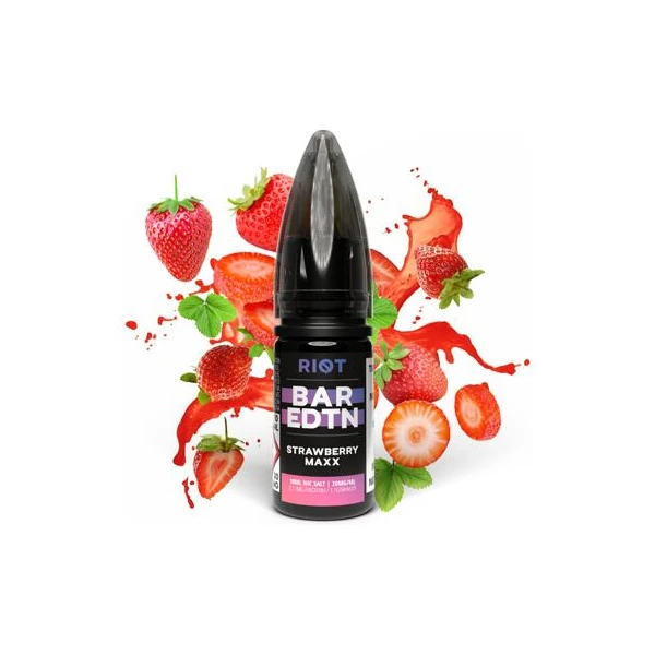 Riot BAR EDTN Salt Jahodový energeťák 10ml (20mg) - E-liquidy - Obrázek f25a3d7276c14e1e9378ac6449bb368a
