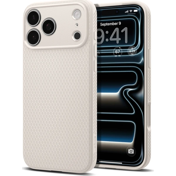 Spigen Liquid Air kryt iPhone 18 Pro/17 Pro natural titanium