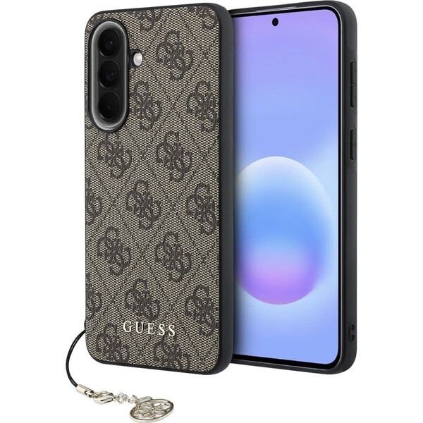 Guess 4G Charm kryt Samsung Galaxy A57 hnědý