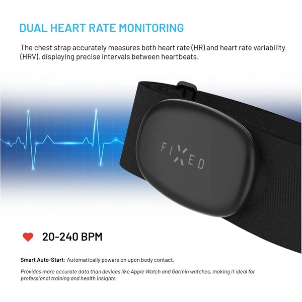 FIXED Pulse Dual Hrudní pás s měřením srdečního tepu (HR+HRV měření) černý - Senzory - Obrázek f2d577b16d7040188e9c19dc94628f91