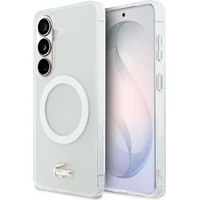 Lacoste PC/TPU Frosted Finish Gold Logo Magnetic kryt Samsung Galaxy S26 bílý - Pouzdra