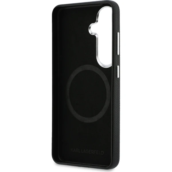 Karl Lagerfeld Grained PU Leather K&CH Heads Magnetic kryt Samsung Galaxy S26 černý - Pouzdra - Obrázek f308c0856b6e4a329dff5a6a361b7d16