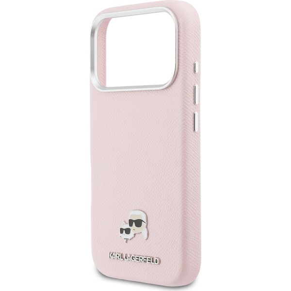 Karl Lagerfeld PU Karl and Choupette Heads Pins MagSafe kryt iPhone 17 Pro Max růžový - Pouzdra - Obrázek f30ccdefb65249ae9193f30d00c68052