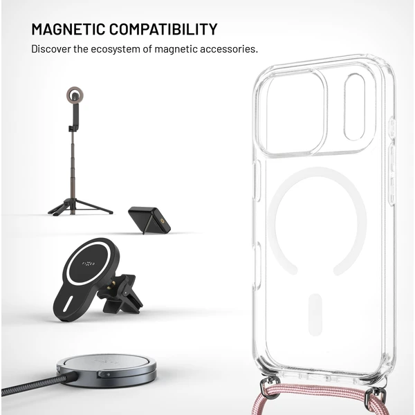 FIXED MagPure Neck kryt s růžovou šňůrkou na krk pro Apple iPhone 18 Pro - Pouzdra - Obrázek f32428ed48f74a21b49bca8430072651