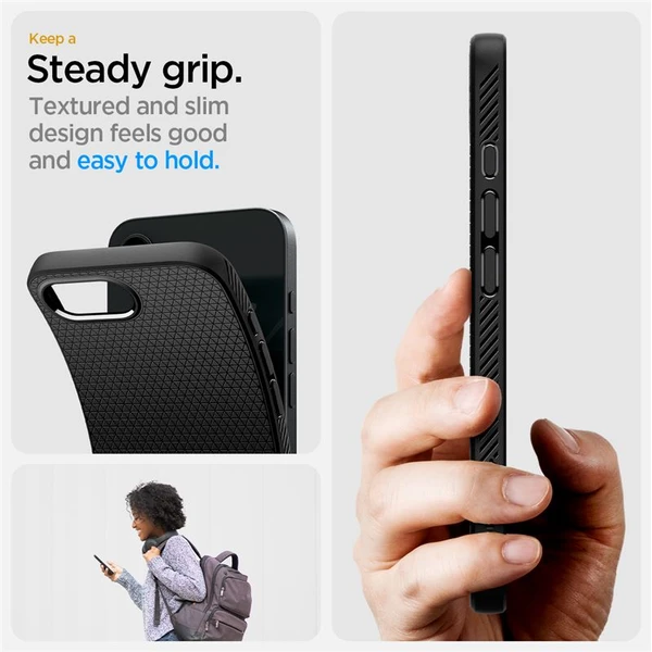 Spigen Liquid Air kryt iPhone 17e/16e matně černý - Pouzdra - Obrázek f32ab3e9ea034af8a75b084639d7ab01