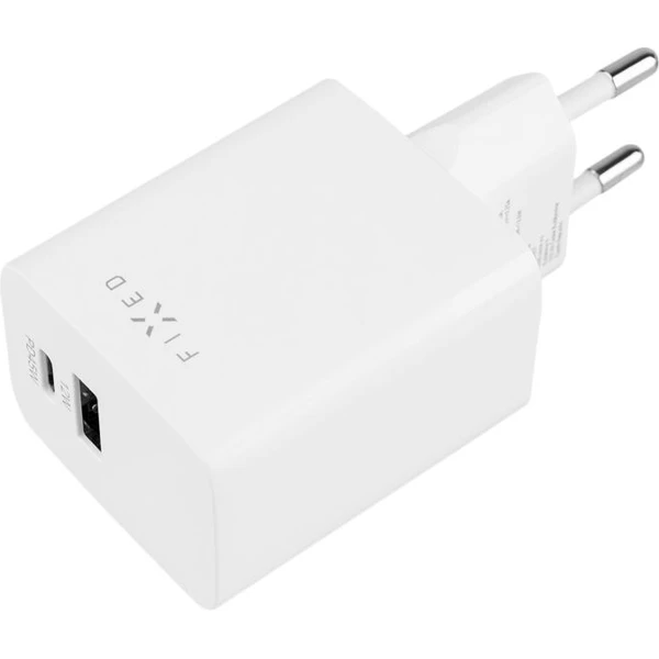 FIXED Mini nabíječka s USB-C/USB-A, PD, 45W, bílá - Nabíječky - Obrázek f3501169b16648c99ec7015053c68f90