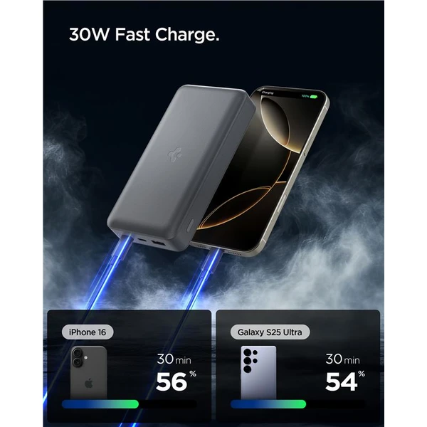Spigen Essential powerbanka 30000mAh (30W) šedá (EA3030) - Powerbanky - Obrázek f35245de68a64039808678f0824bd8c5